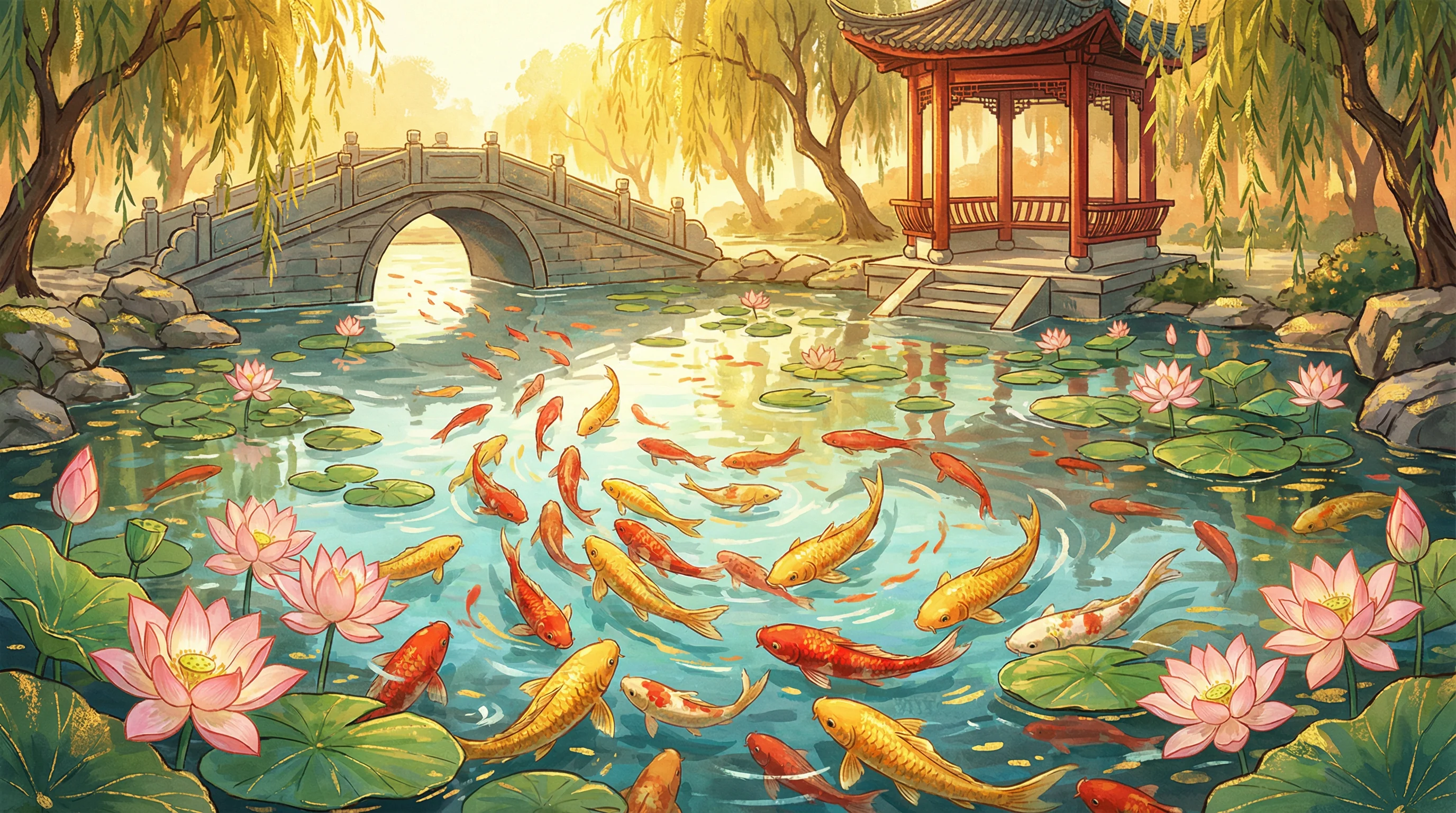 锦鲤游动动画 - 东方福运祈愿堂 - 体育竞彩